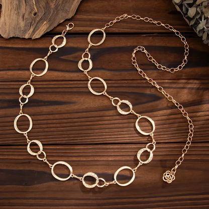 Punk Style Metal Hollow Waist Chain