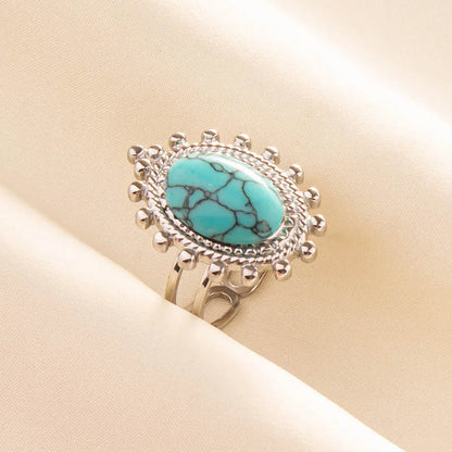 Ethnic Stackable Turquoise Finger Ring
