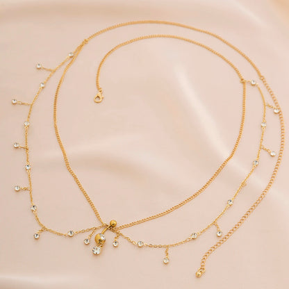 Summer Geometric Metal Body Chain