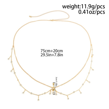 Summer Geometric Metal Body Chain