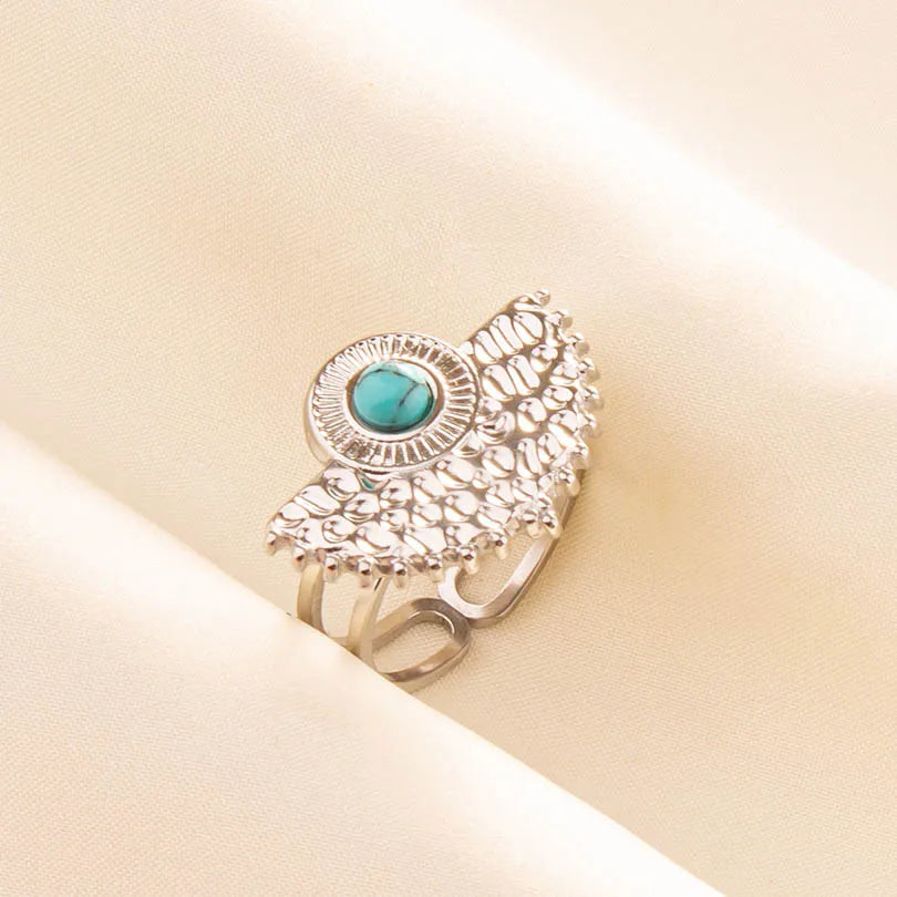 Ethnic Stackable Turquoise Finger Ring