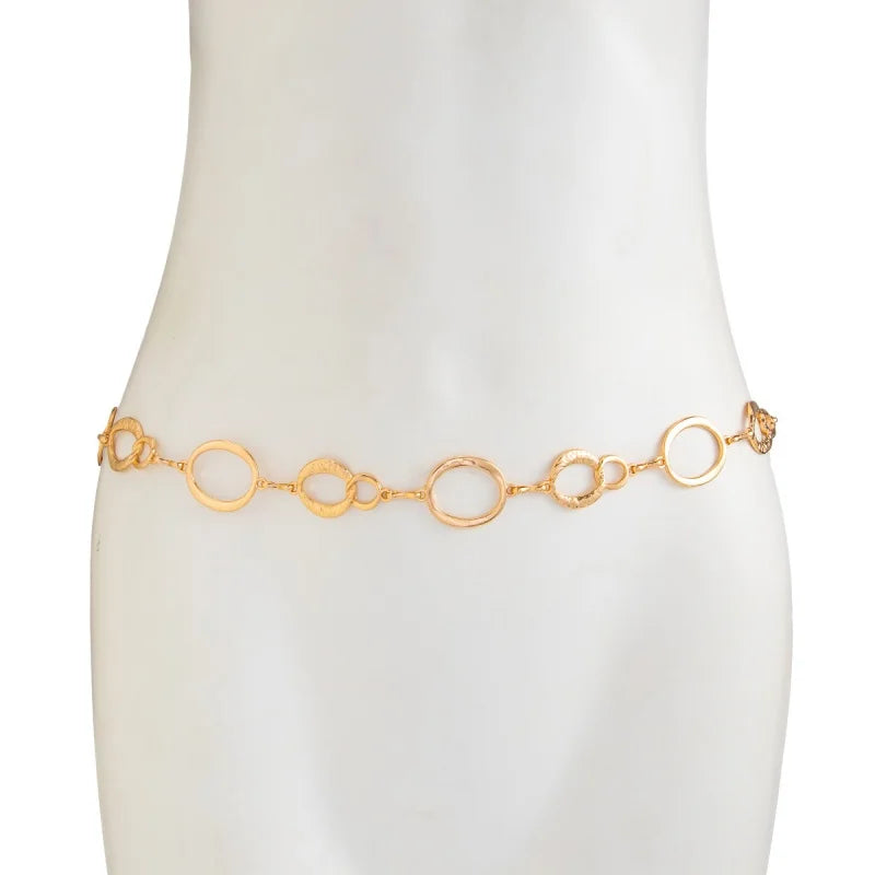 Punk Style Metal Hollow Waist Chain