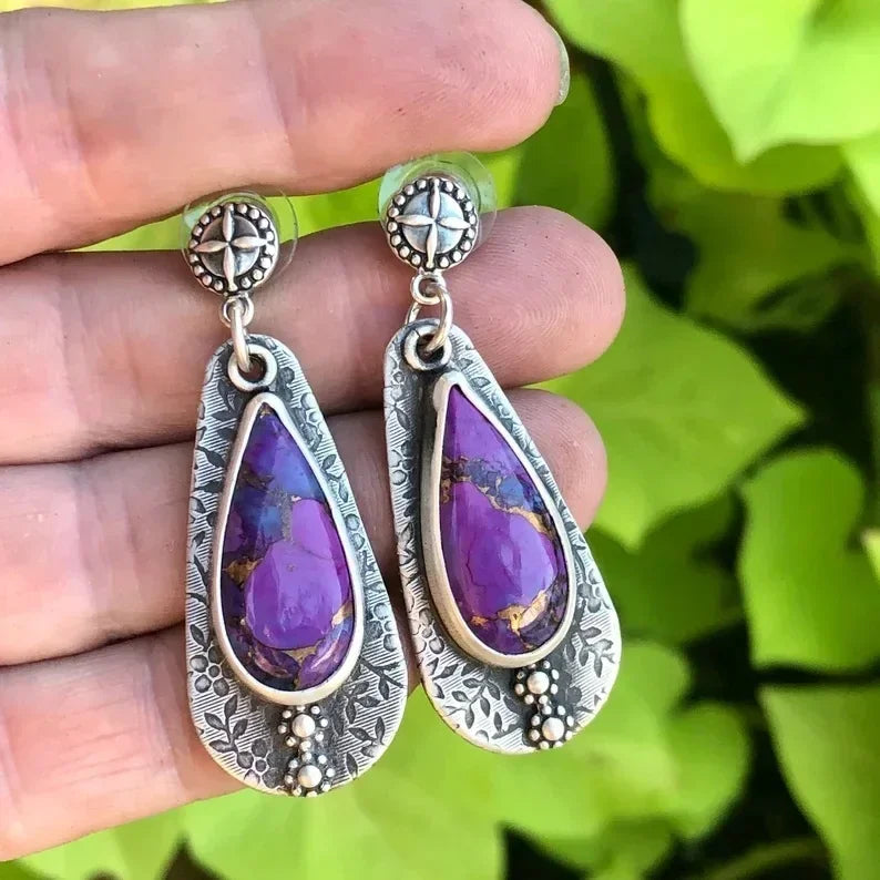Vintage Ethnic Hook Pendant Earrings