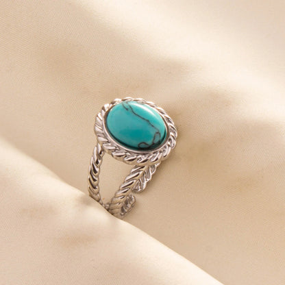 Ethnic Stackable Turquoise Finger Ring