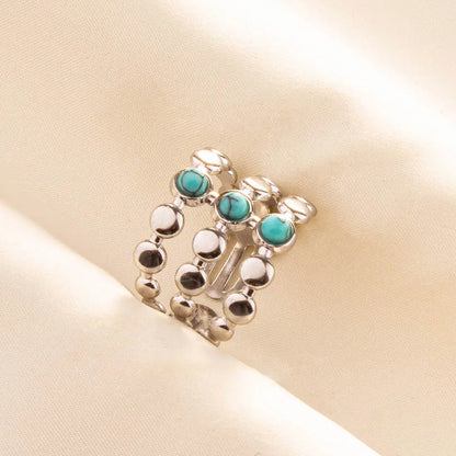 Ethnic Stackable Turquoise Finger Ring