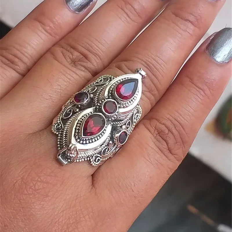 Antique Marcasite Rings Boho chic Life style Jewelry 