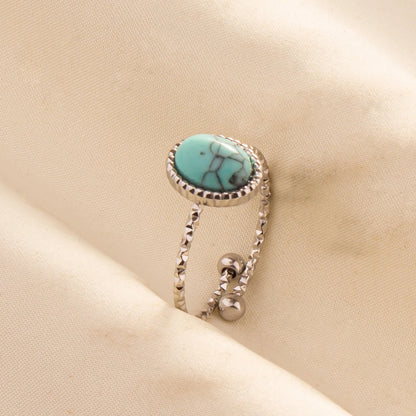 Ethnic Stackable Turquoise Finger Ring