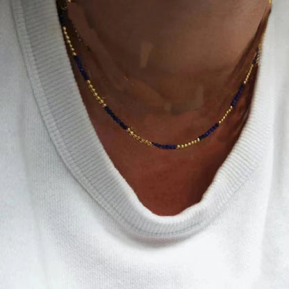 Multilayer Beads Chain Necklaces 