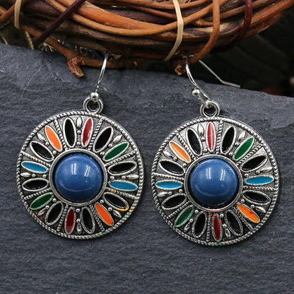 Retro Hollow Flower Earrings Free spirit Jewelry