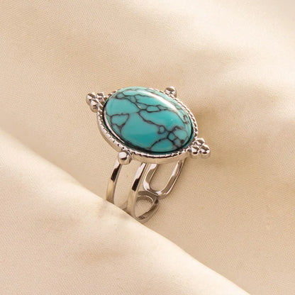 Ethnic Stackable Turquoise Finger Ring