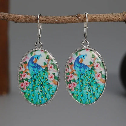 Natural Stone Boho Hook Earrings – Unique Mother’s Day Gift