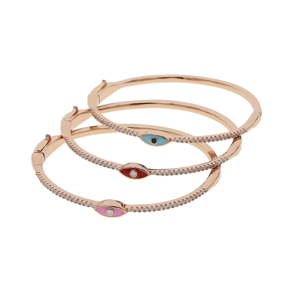 Rose Gold Color Evil Eye Bracelet