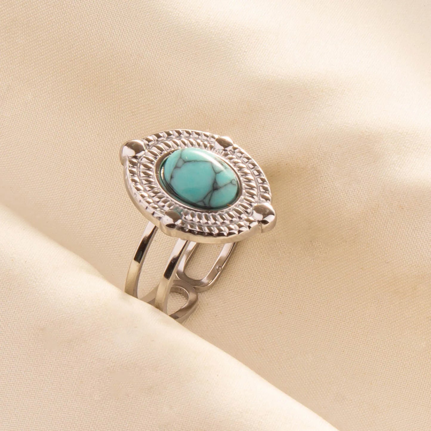 Ethnic Stackable Turquoise Finger Ring
