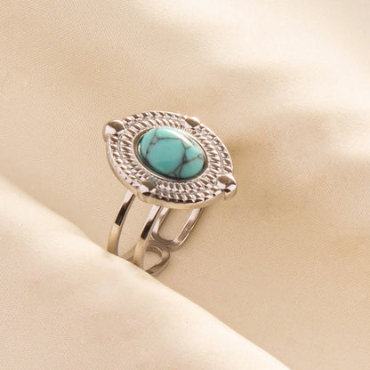 Ethnic Stackable Turquoise Finger Ring