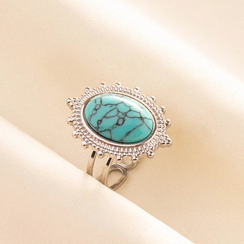 Ethnic Stackable Turquoise Finger Ring