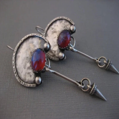 Vintage Ethnic Hook Pendant Earrings