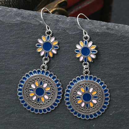 Retro Hollow Flower Earrings Free spirit Jewelry