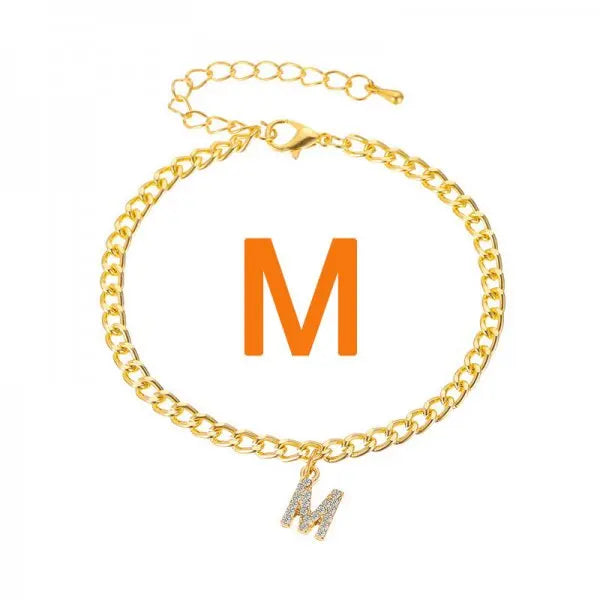 A-Z Initial Letter Anklets Boho chic 