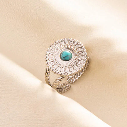 Ethnic Stackable Turquoise Finger Ring