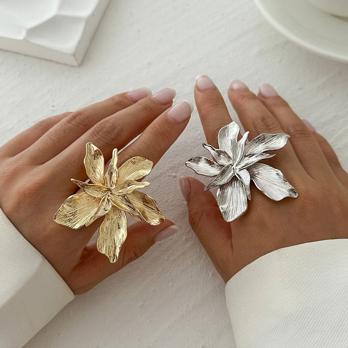 Boho Statement Flower Ring
