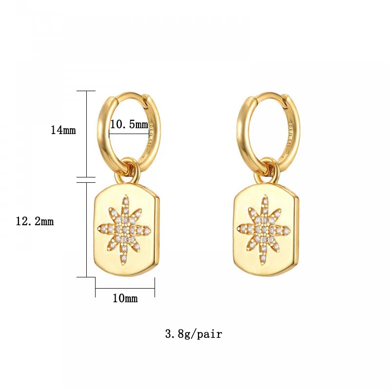 Gold plated Earrings Set