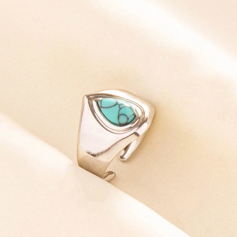 Ethnic Stackable Turquoise Finger Ring