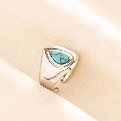 Ethnic Stackable Turquoise Finger Ring