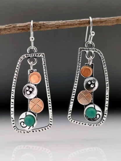 Vintage Ethnic Hook Pendant Earrings