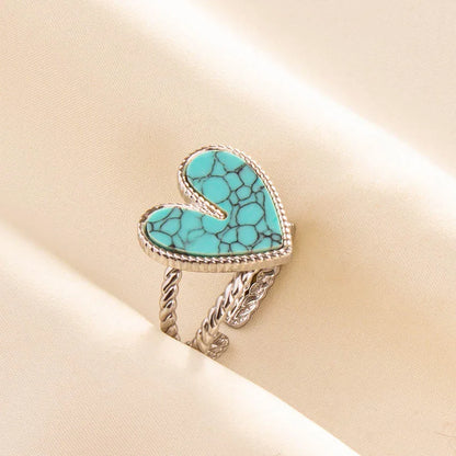Ethnic Stackable Turquoise Finger Ring