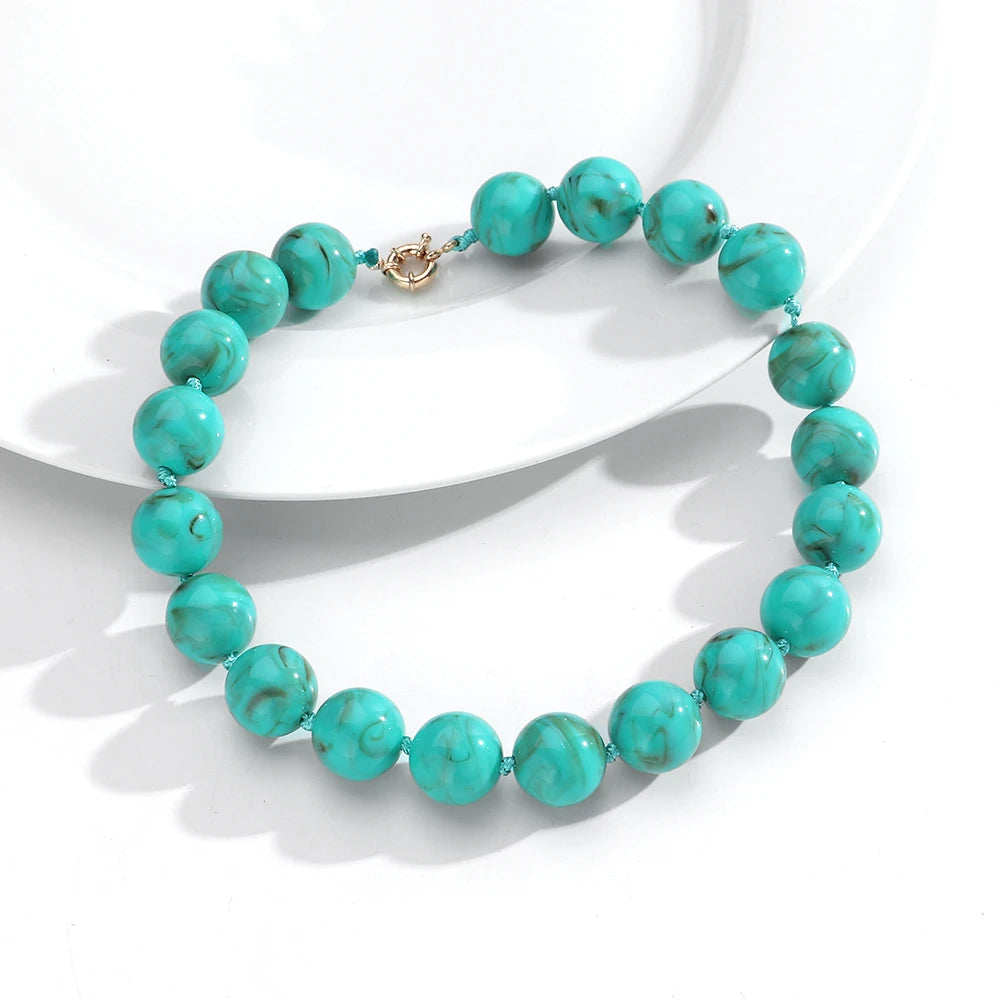 Bohemian Handmade Beaded Rope Necklace