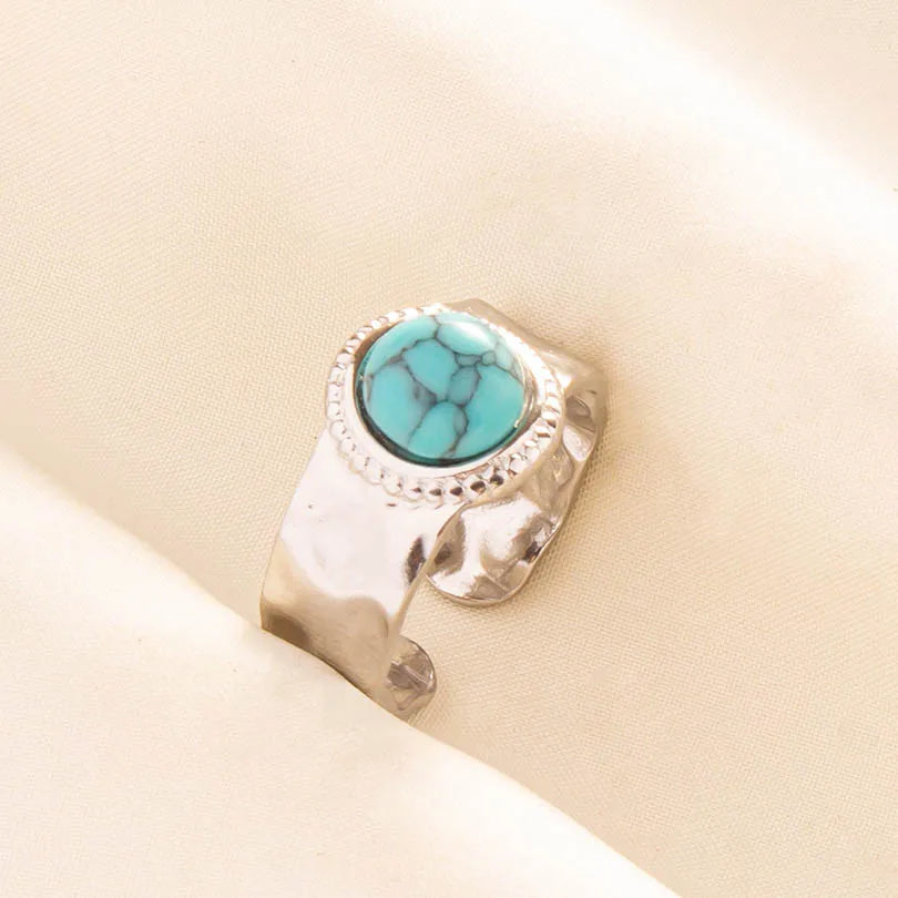 Ethnic Stackable Turquoise Finger Ring