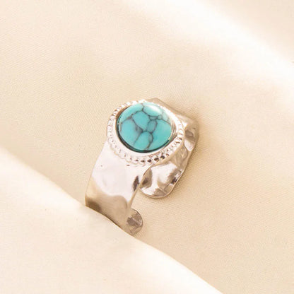 Ethnic Stackable Turquoise Finger Ring