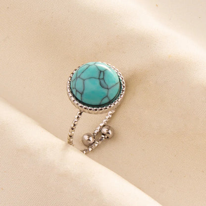 Ethnic Stackable Turquoise Finger Ring
