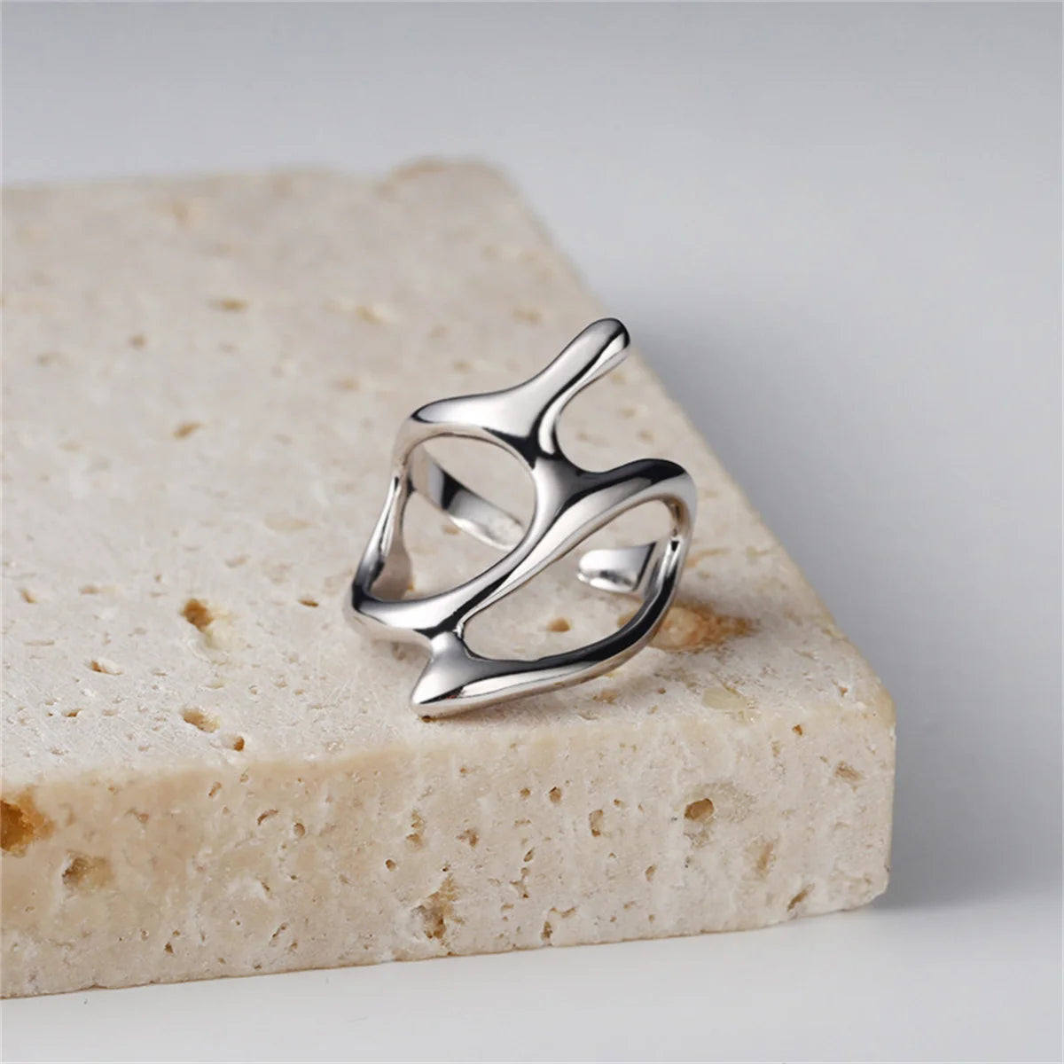 Molten Style Open Statement Ring