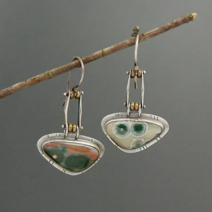 Vintage Ethnic Hook Pendant Earrings
