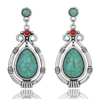 Vintage Ethnic Hook Pendant Earrings